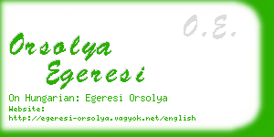 orsolya egeresi business card